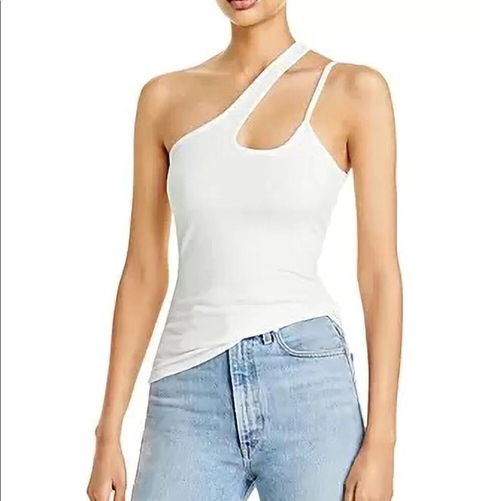 New!! Fore Asymmetrical Tank Top White tank top XS New